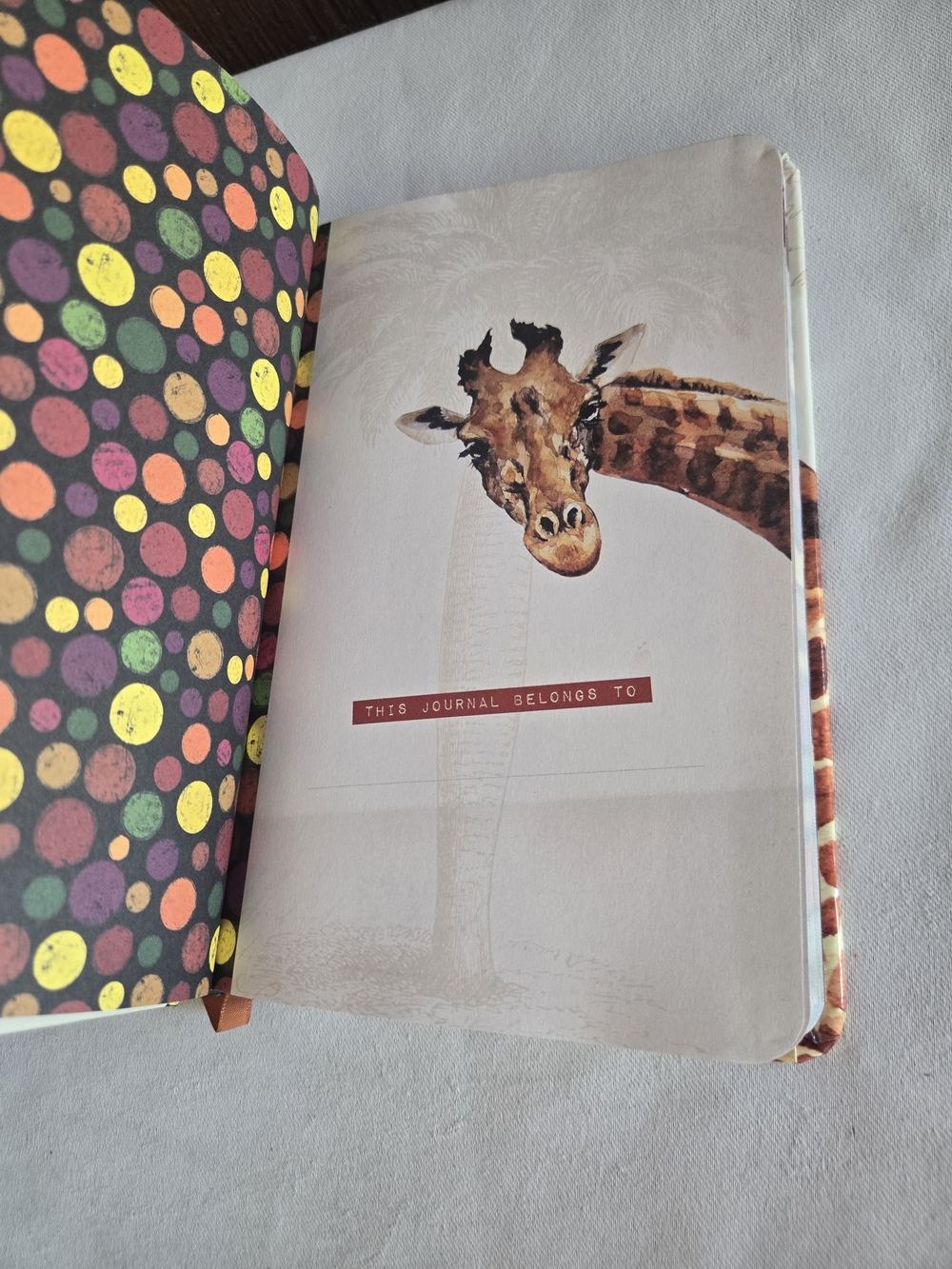 Giraffe Journal Notebook – It's All Good With Ribbon Bookmark - Picture 7 of 9